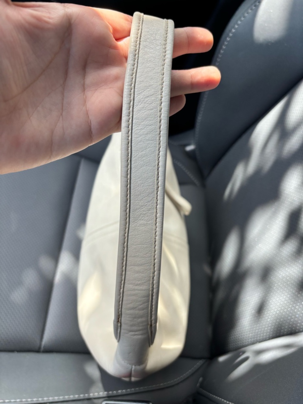 Coach Ergo White Leather Shoulder Bag Y2K Minimalist - Picture 9 of 11